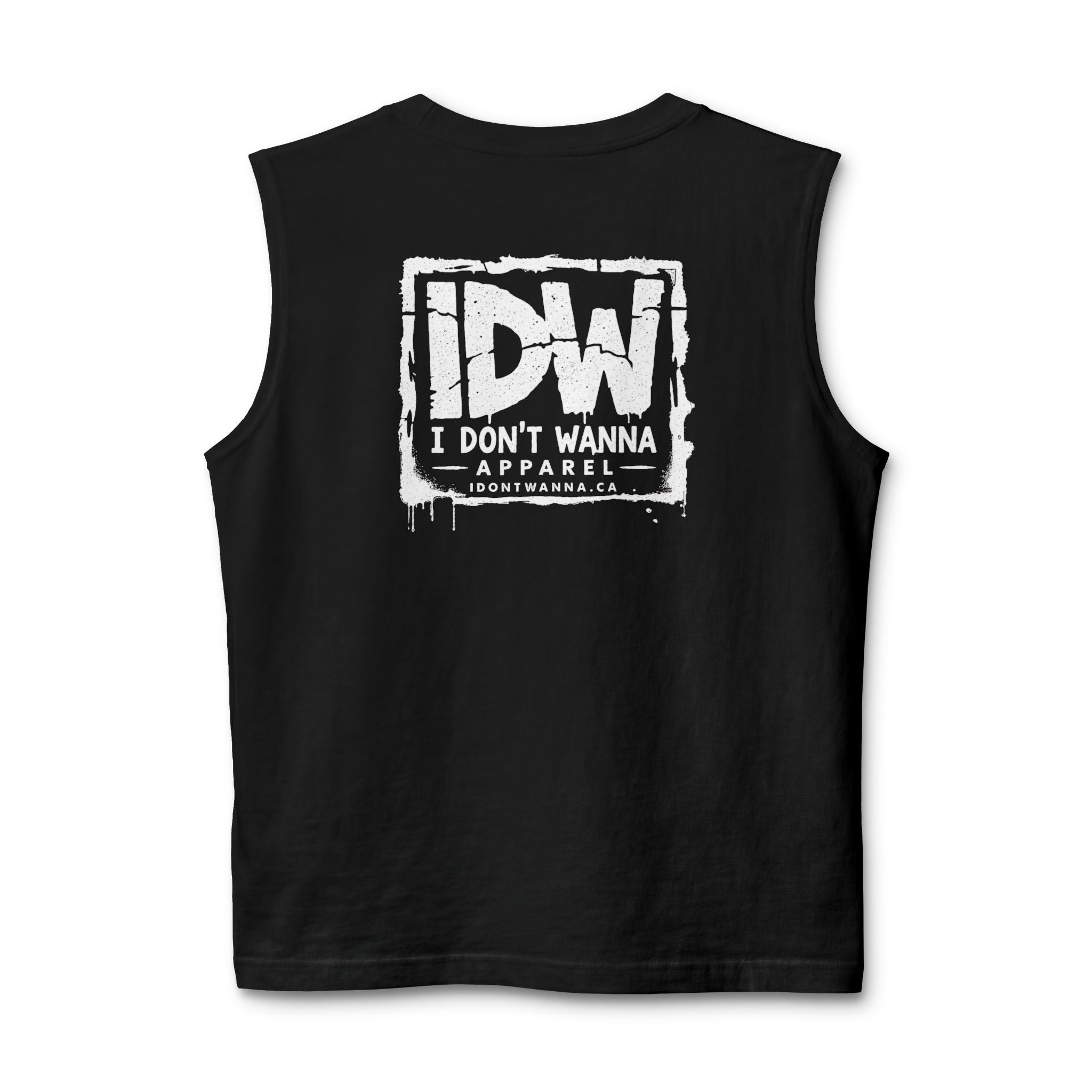 I DON'T WANNA Muscle Tank — Streetwear Graphic Tank Top