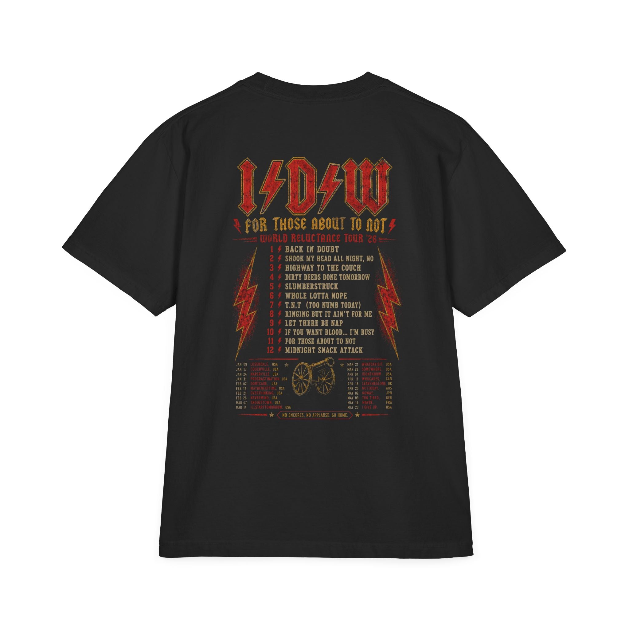 Rocker 'I/D/W – For Those About To Not' Graphic T‑Shirt