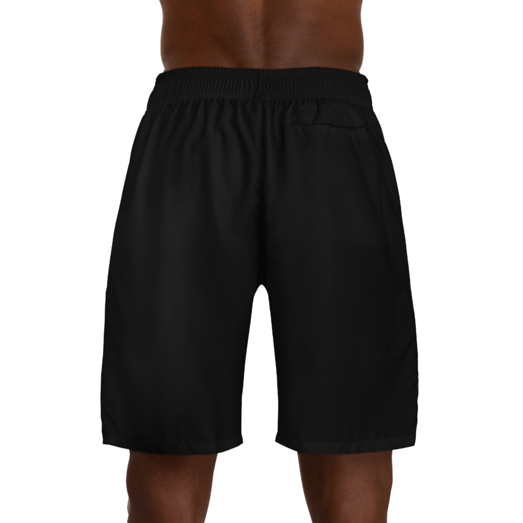 I Don’t Wanna (IDW) Men’s Black Jogger Shorts — Streetwear Athletic Lounge Shorts